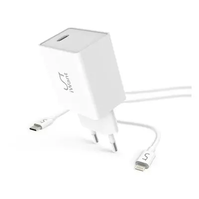 iWant USB-C PD síťová nabíječka 20W + USB-C to Lightning kabel