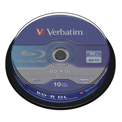 VERBATIM BD-R Blu-Ray DL 50GB/ 6x/ 10pack/ spindle, 43746