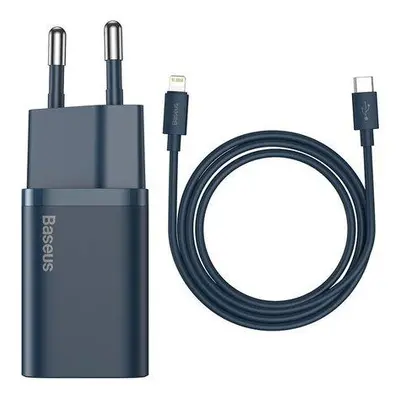 Baseus Super Si Quick Charger 1C 20W s kabelem USB-C pro Lightning 1m (modrý)