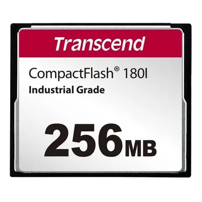 Transcend 256MB INDUSTRIAL TEMP CF180I CF CARD, (MLC) paměťová karta (SLC mode), 85MB/s R, 70MB/