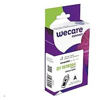 WECARE ARMOR páska pro DYMO 1978364, černá/bílá, 12mm x 5.5m, K80029W4