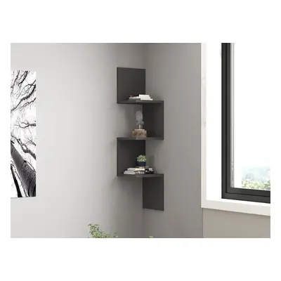 Hanah Home Wall Shelf Zikzak - Anthracite Anthracite