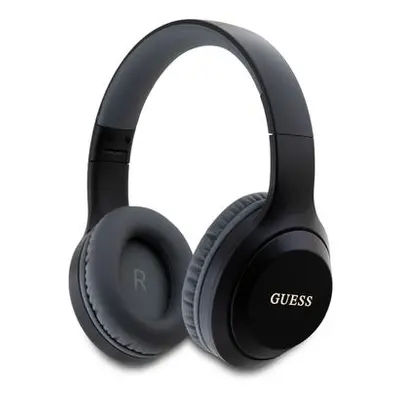 Guess Classic Silver Logo Bluetooth Stereo Headphone Black