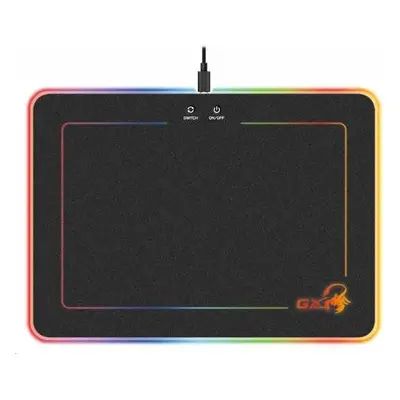 GENIUS GX GAMING podložka pod myš GX-Pad 600H RGB/ 350 x 250 x 5,5 mm/ tvrdá/ USB/ RGB podsvícen