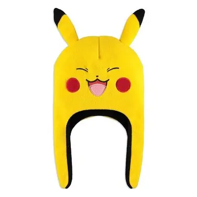 Čepice šerpa Pokémon - Smiling Pikachu (fleecová)