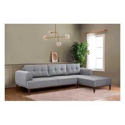 Atelier del Sofa Corner Sofa Vina Corner - GreyWalnut GreyWalnut