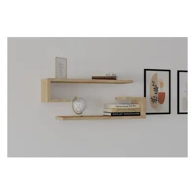 Hanah Home Wall Shelf Eldo Sapphire Oak Sapphire Oak