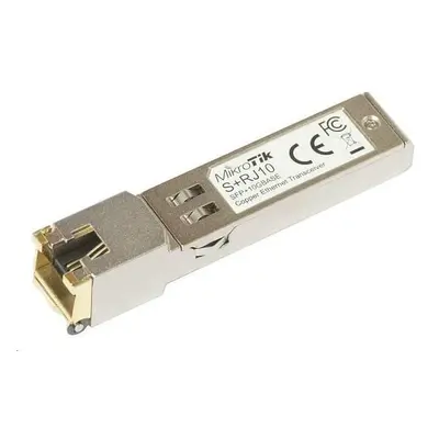 MikroTik SFP+ konvertor na metaliku 10M/100M/1G/2.5G/5G/10G, RJ-45, až 200m, S+RJ10