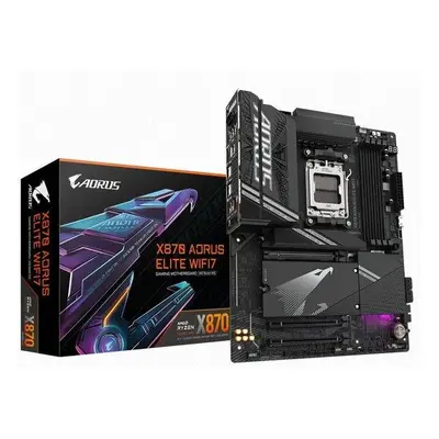 GIGABYTE MB Sc AM5 X870 A ELITE WIFI7, AMD X870, 4xDDR5, 2xHDMI, 2xThunderbolt, WiFi, X870 A ELI