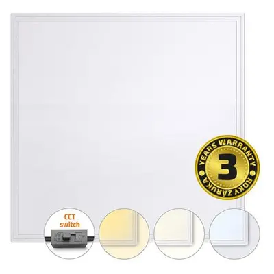 Solight WO25-W LED světelný panel Backlit CCT, 36W, 3960lm, 3000/4000/5000K, Lifud, 60x60cm, 3 r