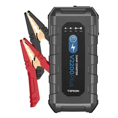 TOPDON Car Jump Starter V2200Plus, 1600mAh