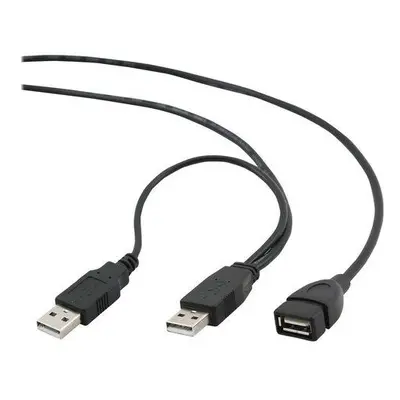 Gembird CCP-USB22-AMAF-3 2x USB 2.0 A male - 1x USB 2.0 A female, 0,9m