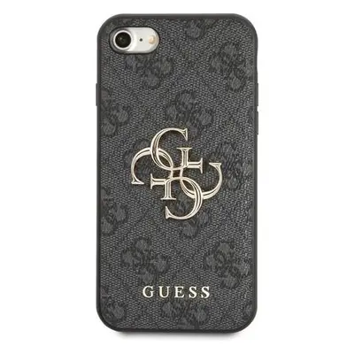 Guess PU 4G Metal Logo Zadní Kryt pro iPhone 7/8/SE2020/SE2022 Grey