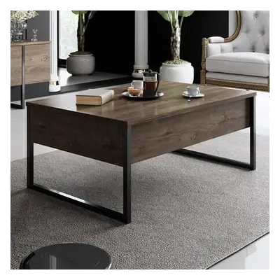 Hanah Home Coffee Table Luxe - Walnut, Black