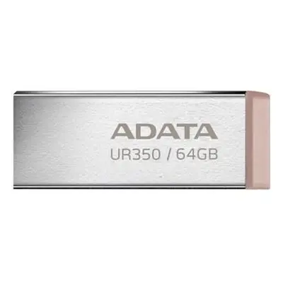 ADATA Flash Disk 64GB UR350, USB 3.2 Dash Drive, kov hnědá, UR350-64G-RSR/BG