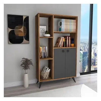 Hanah Home Bookshelf Meldan - Light Walnut, Anthracite