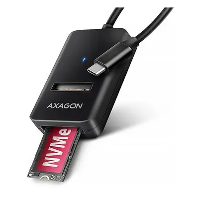 AXAGON ADM2-CM USB-C 10Gbps - M.2 NVMe & SATA SSD adaptér, kabel USB-C 10cm, ADM2-CM