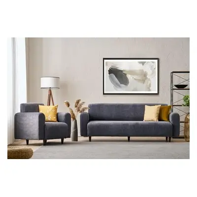 Atelier del Sofa Sofa Set Noya Chenille - Grey Grey