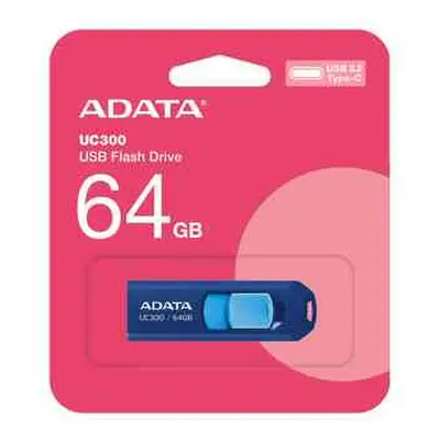 ADATA Flash Disk 64GB UC300, USB-C 3.2, modrá, ACHO-UC300-64G-RNB/BU