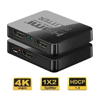 PremiumCord HDMI splitter 1-2 porty, s napájením z USB, 4K, FULL HD, 3D, khsplit2c