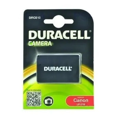 DURACELL Baterie - DRCE12 pro Canon LP-E12, černá, 600mAh, 7.2V