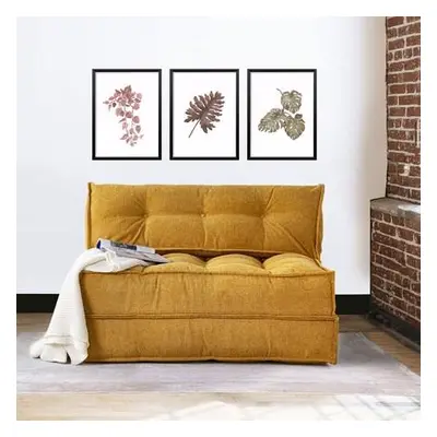 Atelier del Sofa 2-Seat Sofa-Bed Mocca - Mustard Mustard