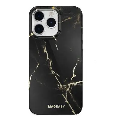 SwitchEasy kryt Marble Case pre iPhone 14 Pro Max - Pearl Black