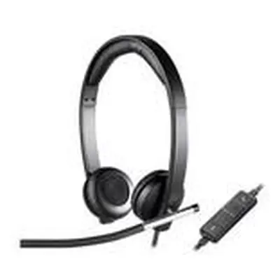 LOGITECH Headset H650e Stereo/ drátová sluchátka + mikrofon/ USB/ černá