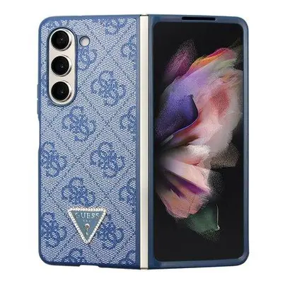 Guess Leather Triangle Case Galaxy Z Fold 5, Blue