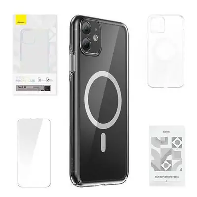 Pouzdro na telefon Baseus Magnetic Crystal Clear pro iPhone 11 (průhledné)