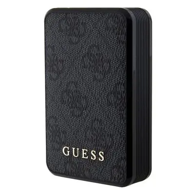 Guess PU 4G Leather Powerbanka 10000 mAh černá