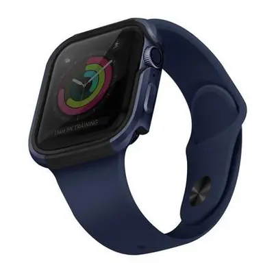 UNIQ Valencia kovové pouzdro Apple Watch (44mm) modré