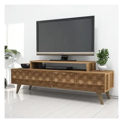 Hanah Home TV Stand City - Walnut Walnut