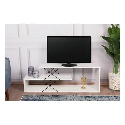 Hanah Home TV Stand Zigzag - White White