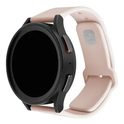 FIXED set silikonových řemínků s Quick Release 22mm pro smartwatch růžový