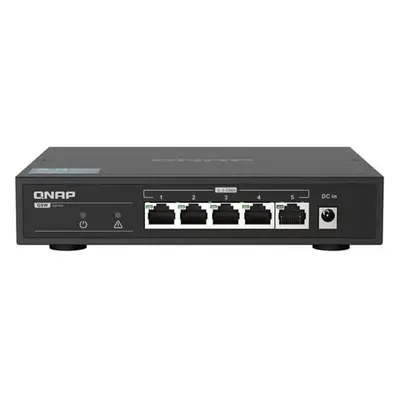 QNAP switch QSW-1105-5T (5x 2,5GbE port, pasiv. chlazení, 100M/ 1G/ 2,5G, Broadcom Chipset), QSW