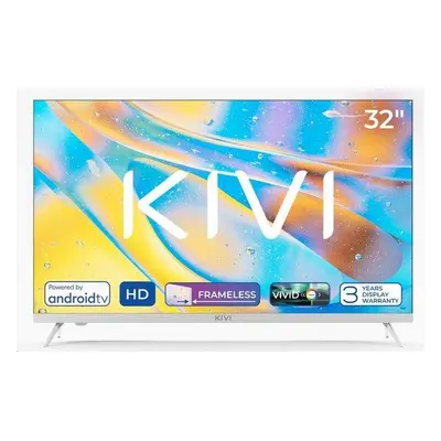 KIVI - 32', HD, AndroidTV 11, Bílá, 1366x768, 60 Hz, rep.2x8W, 26 kWh/1000h , HDMI 3x, USB 2x,