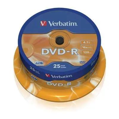 VERBATIM DVD-R 4,7GB/ 16x/ 25pack/ spindle, 43522