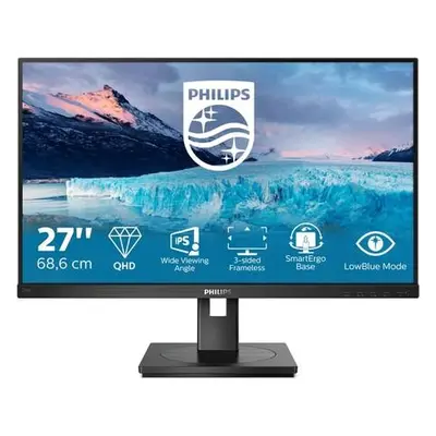 PHILIPS 27" LED 275S1AE/ IPS/ 2560x1440@75Hz/ 300cd/ DP/ HDMI/ DVI/ PIVOT/ repro, 275S1AE/00