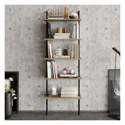 Hanah Home Bookshelf Paula - Walnut, Black