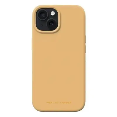 Silikonový ochranný kryt iDeal Of Sweden pro iPhone 15 Apricot