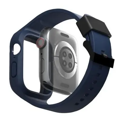 UNIQ Monos 2v1 pouzdro s řemínkem pro Apple Watch 45/44mm modré