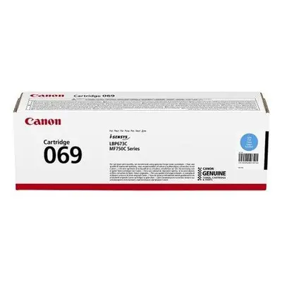 Canon originální toner Cartridge 069 C modrý, MF752Cdw, 754Cdw, LBP673Cdw, kapacita 1 900 stran,