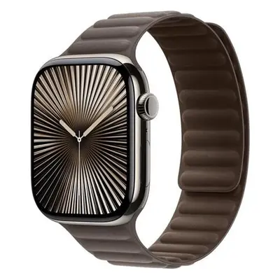 Apple Watch 49/46/45/44mm šedohnědý magnetický tah S/M