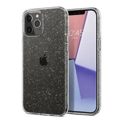 Ochranný kryt Spigen Liquid Crystal Glitter pro Apple iPhone 12/iPhone 12 Pro (6,1") transparent