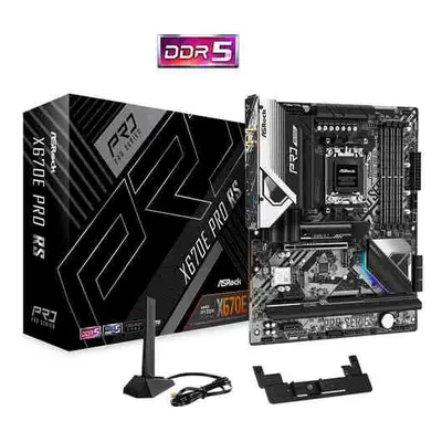 ASRock X670E Pro RS / AMD X670 / AM5 / 4x DDR5 / 5x M.2 / HDMI / DP / USB-C / WiFi / ATX, X670E 