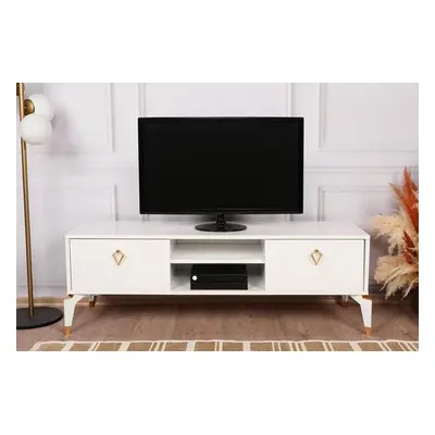 Hanah Home TV Stand Posh - White White