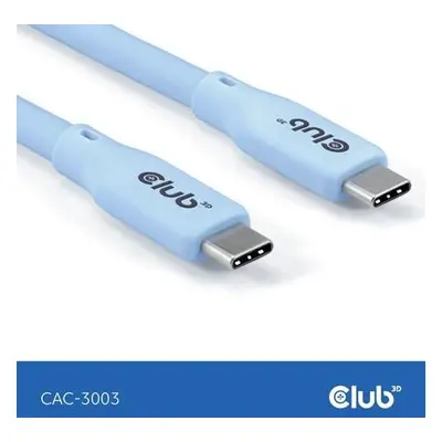 Club3D Kabel USB-C 4.0, 20Gbps, 4K60Hz, PD 240W, 2m, modrá