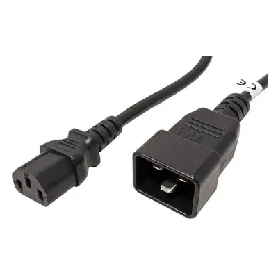 PremiumCord Kabel síťový propojovací 230V 10A 3m, konektory IEC 320 C13 - IEC 320 C20