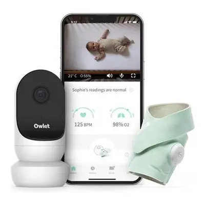 Owlet Cam 2 kamera & Smart Sock 3 Duo chytrá ponožka mentolová